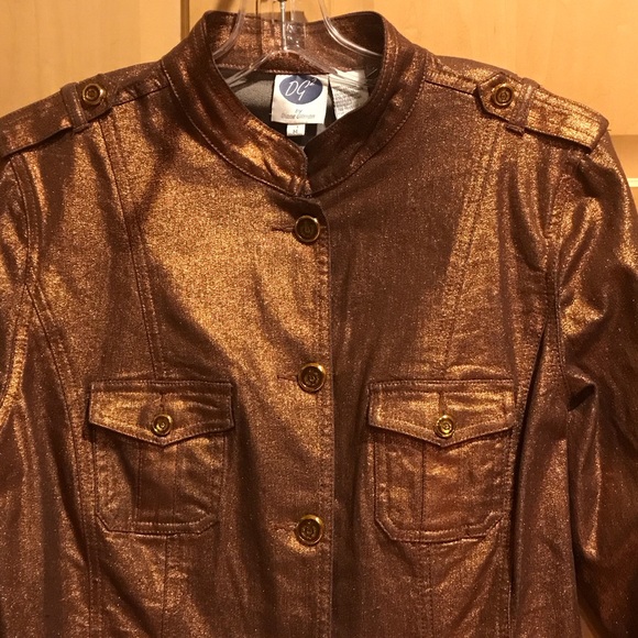 New DG2 by Diane Gilman Shimmering Copper Utility Jacket - Picture 3 of 8
